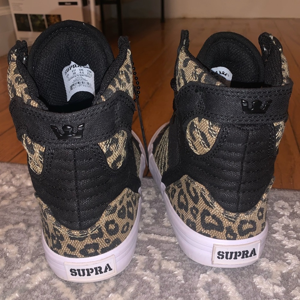 Cheetah/Leopard print Supra Sneaker High tops